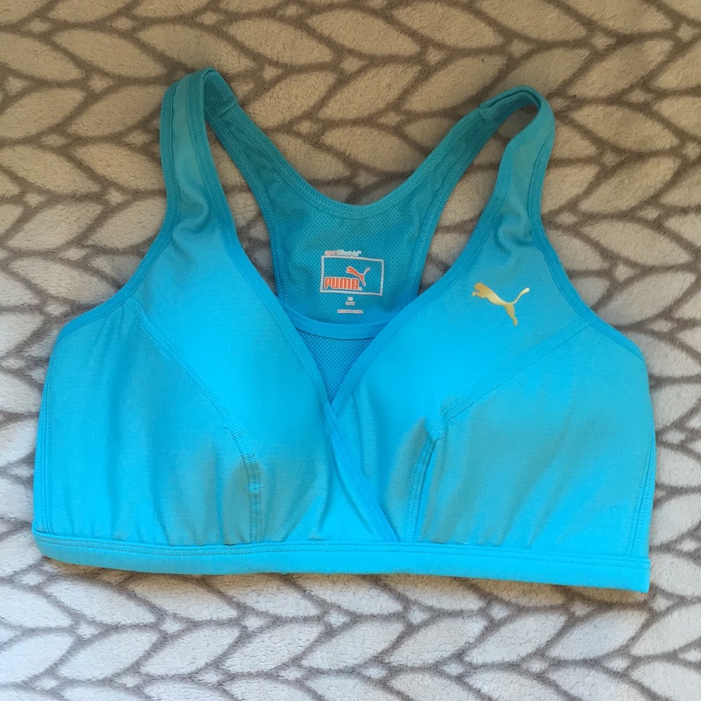 puma padded sports bra